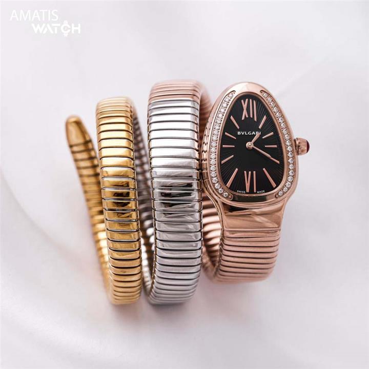 ساعت مچی زنانه بولگاری ماری مدل ۶۰۱۵ Bvlgari Serpenti Tubogas